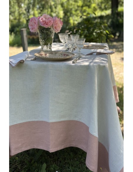 Nappe en lin Bauhaus enduit