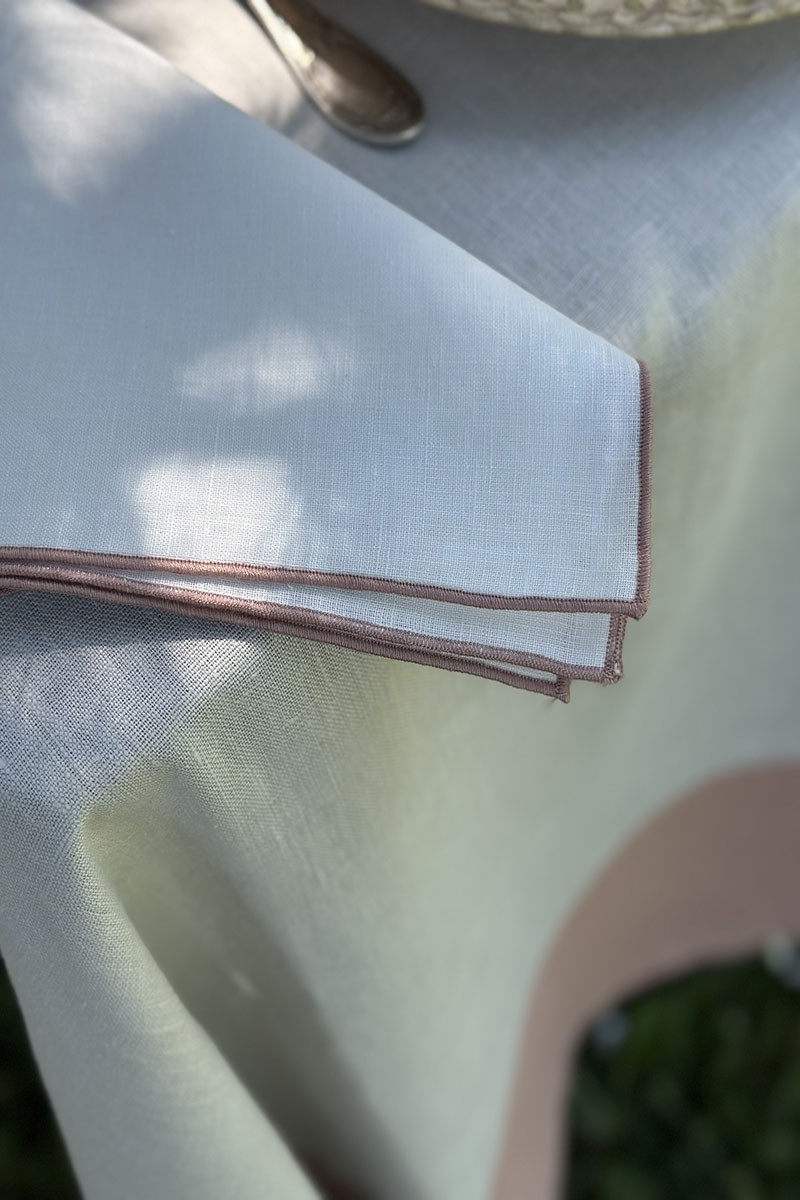 Nappe en lin Bauhaus enduit