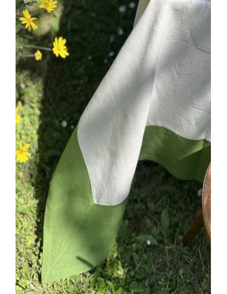 Nappe en lin Bauhaus enduit