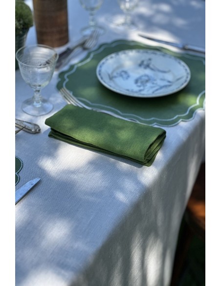 Nappe en lin Bauhaus enduit