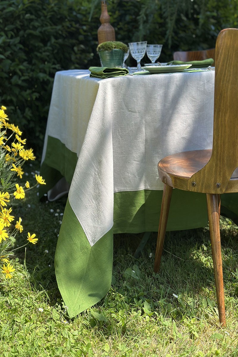 Nappe en lin Bauhaus enduit