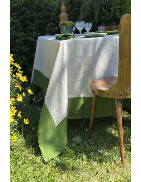 Nappe en lin Bauhaus enduit