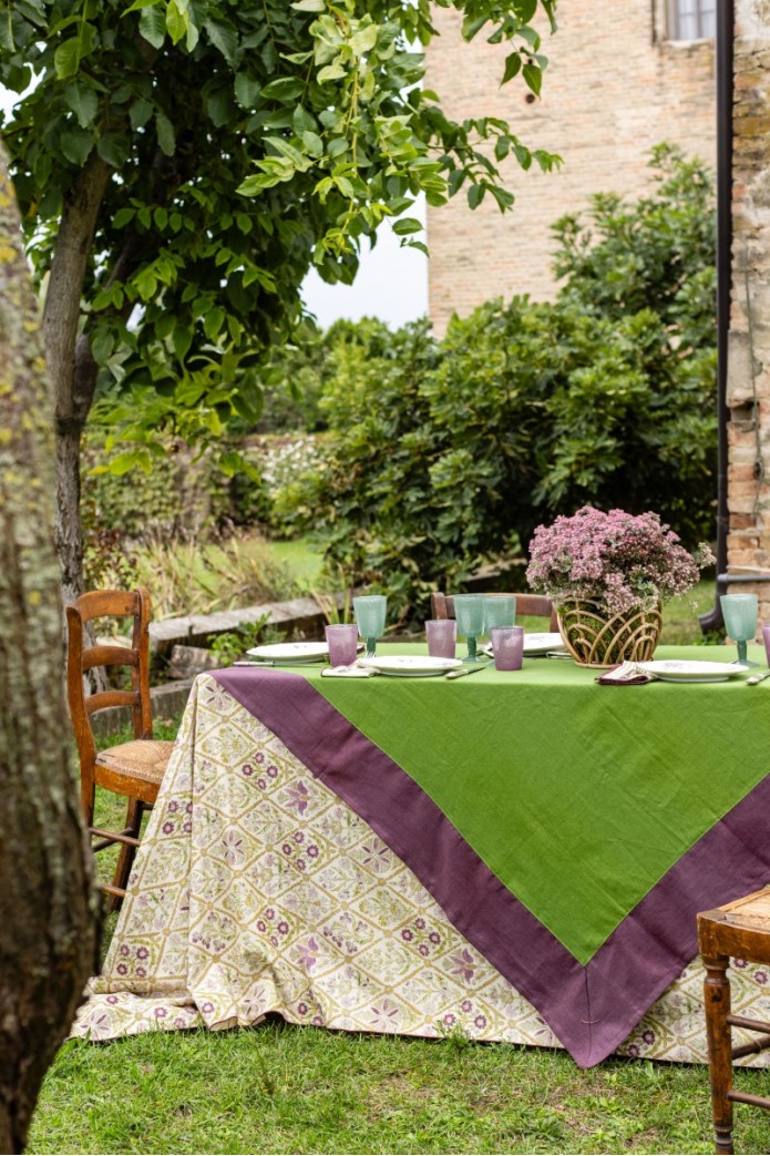 Nappe en lin Bauhaus enduit