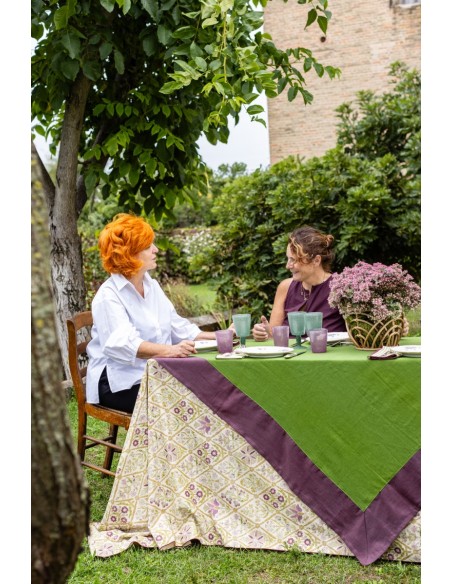 Nappe en lin Bauhaus enduit