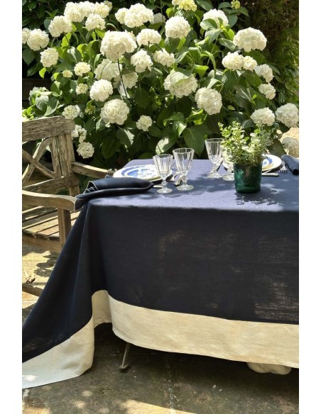 Nappe en lin Bauhaus enduit