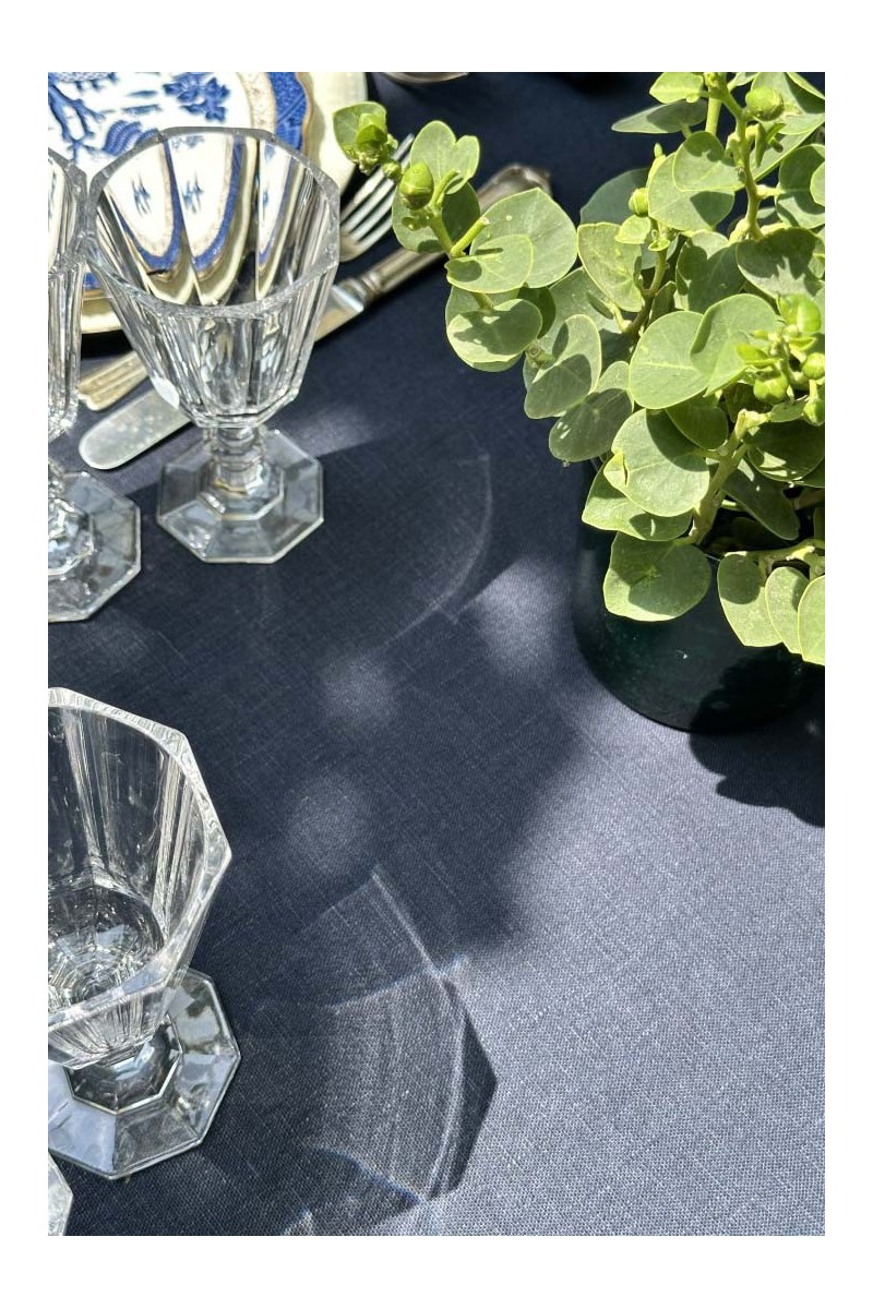 Nappe en lin Bauhaus enduit