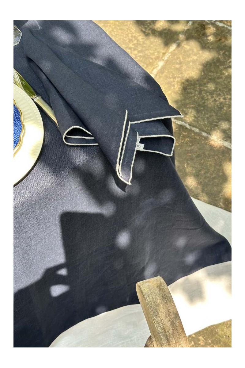 Nappe en lin Bauhaus enduit