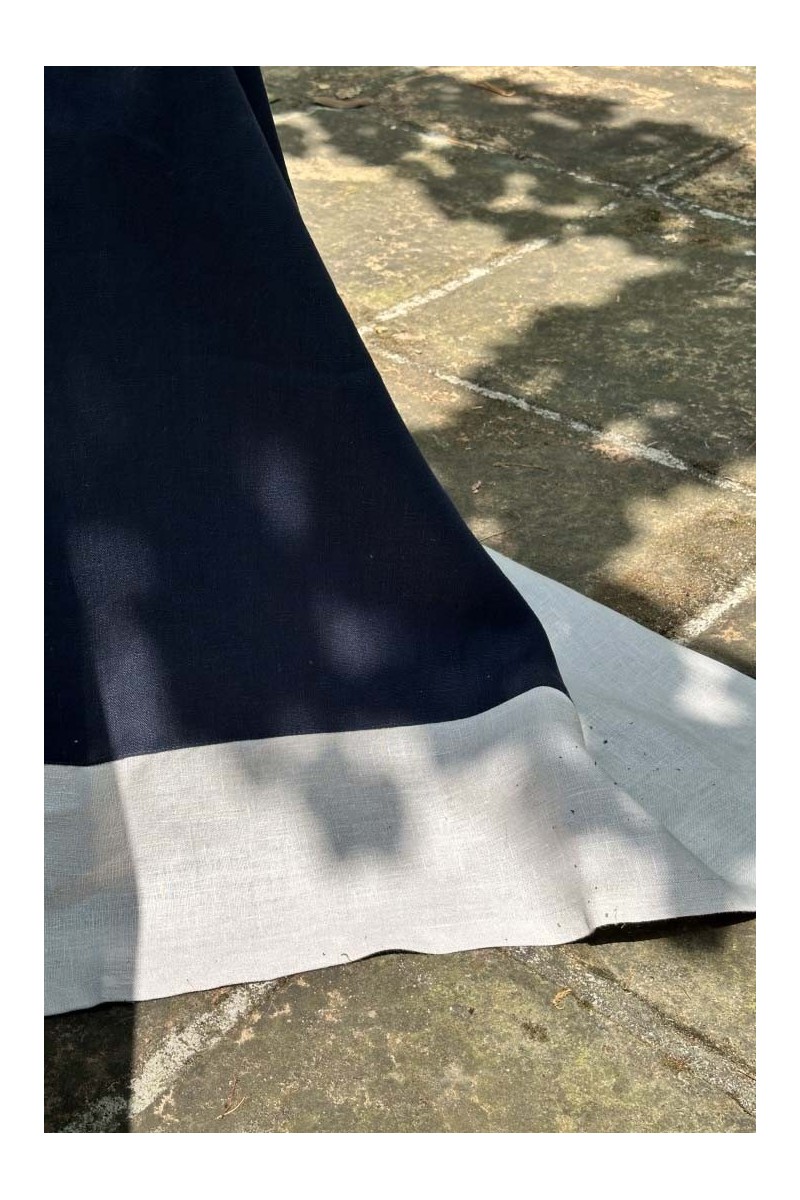 Nappe en lin Bauhaus enduit