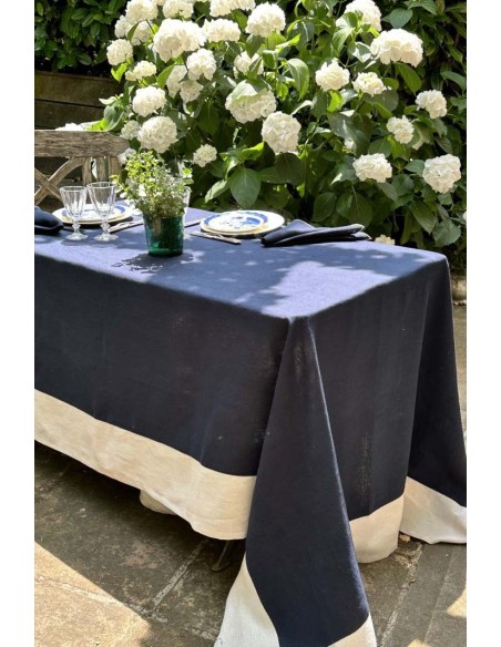 Nappe en lin Bauhaus enduit