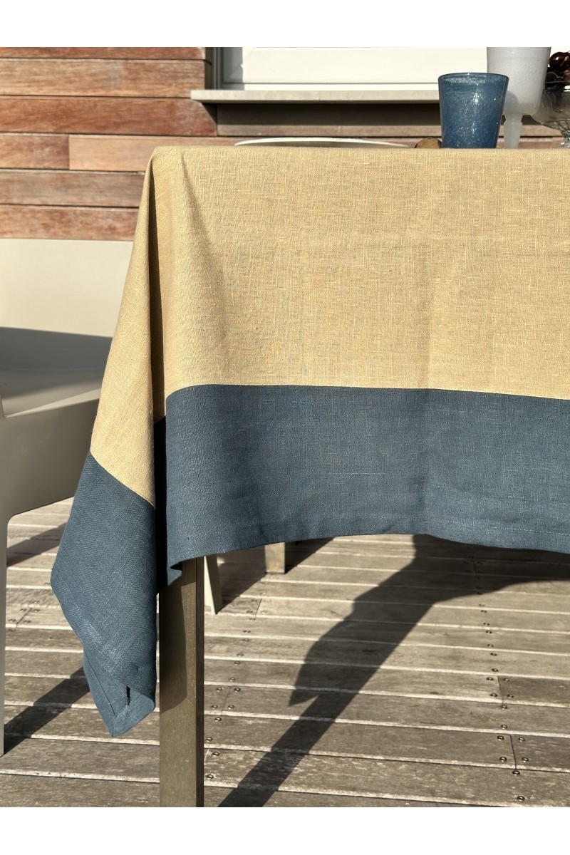 Nappe en lin Bauhaus enduit