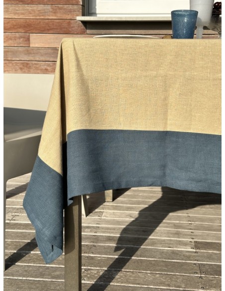 Nappe en lin Bauhaus enduit