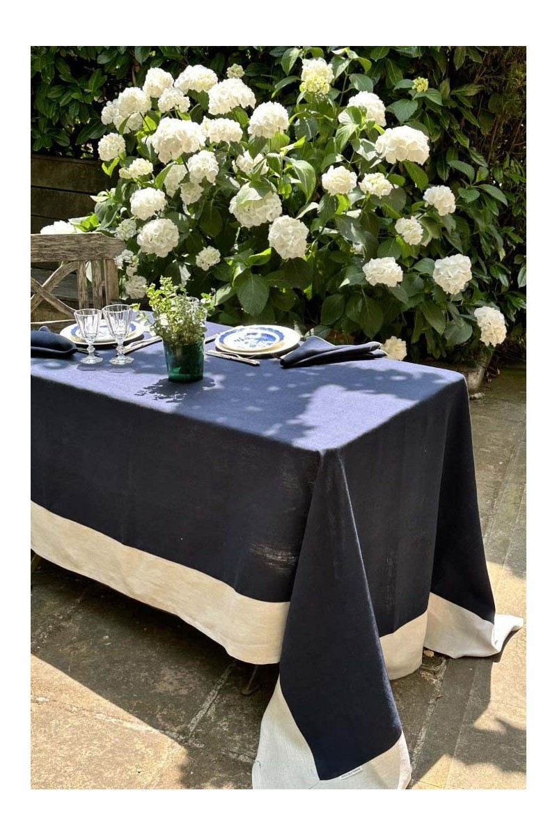 Nappe en lin Bauhaus enduit