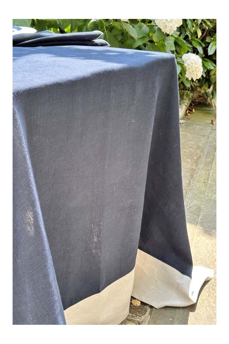 Nappe en lin Bauhaus enduit