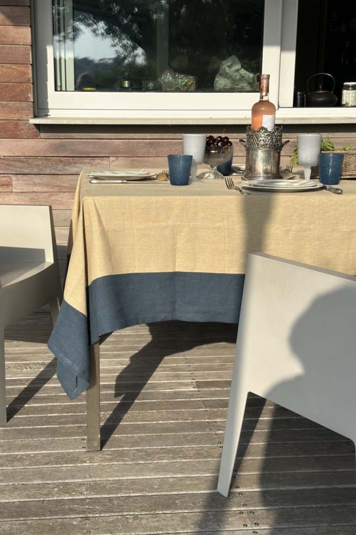 Nappe en lin Bauhaus