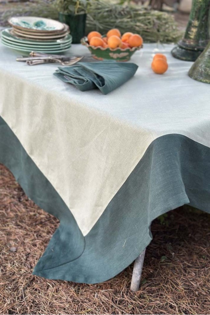 Nappe en lin Bauhaus enduit 2
