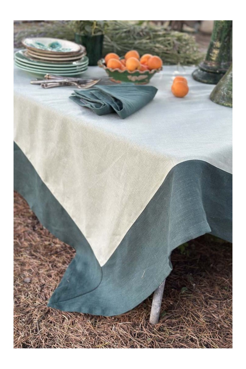 Nappe en lin Bauhaus enduit