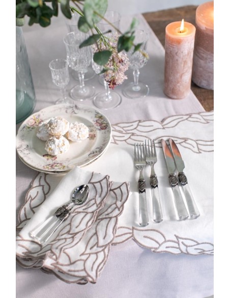 Serviette de table en lin de Venise