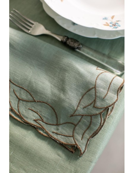 Serviette de table en lin de Venise