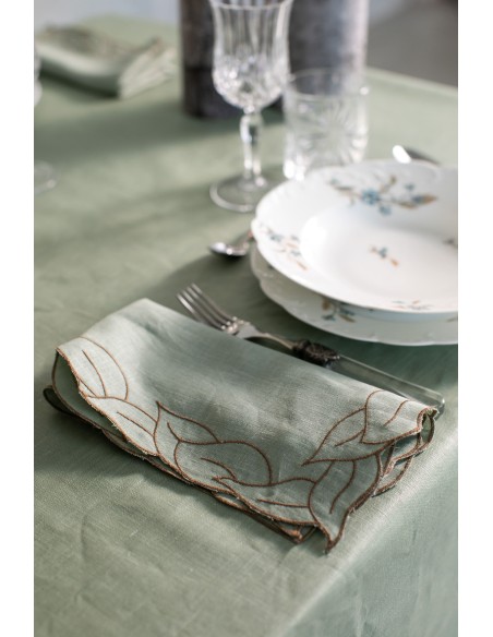 Serviette de table en lin de Venise