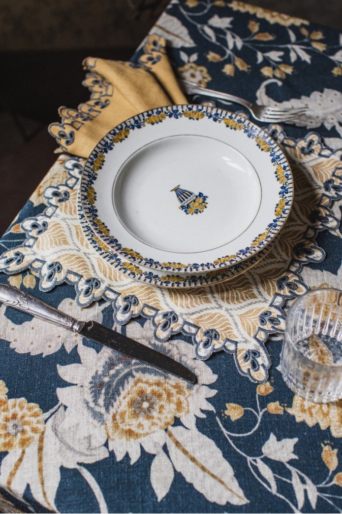 Set de table Amalfi en coton antitache