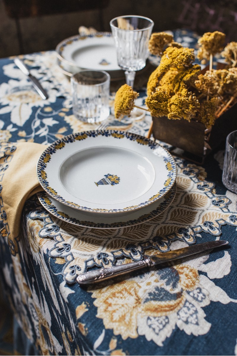 Set de table Amalfi en coton antitache