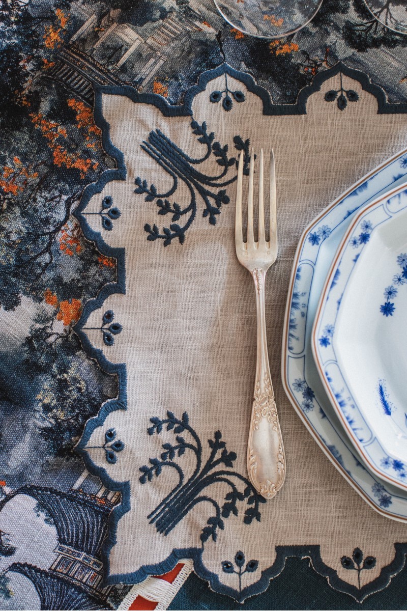 Set de table Eden en lin enduit