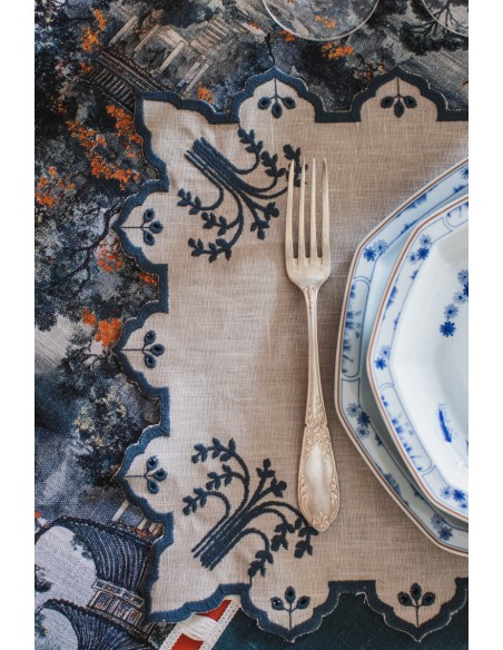 Set de table Eden en lin enduit