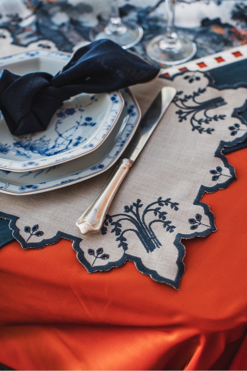 Set de table Eden en lin enduit