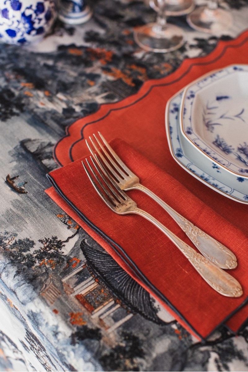 Set de table Firenze en lin enduit