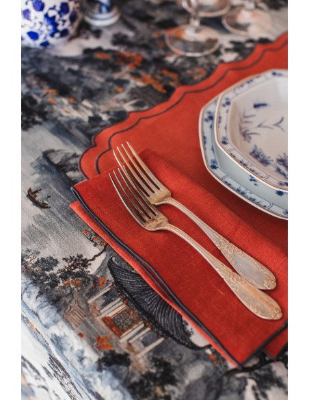 Set de table Firenze en lin enduit