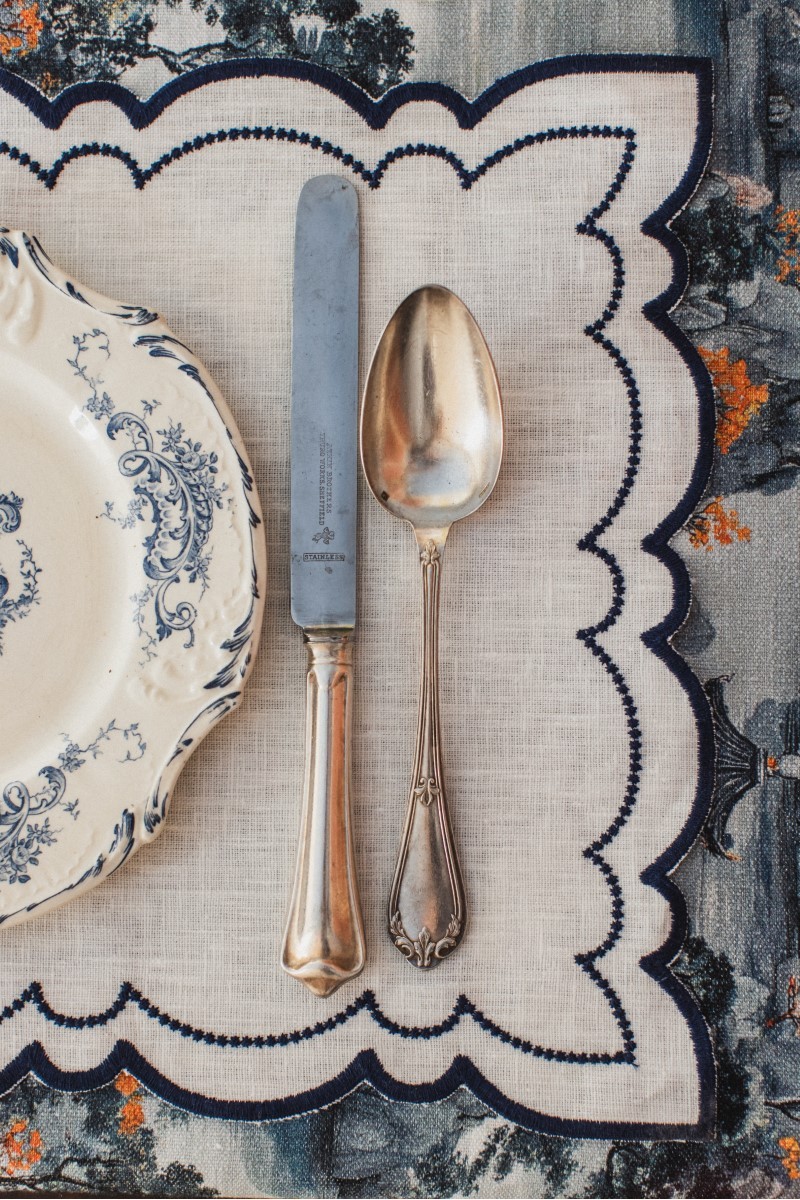 Set de table Letizia en lin enduit