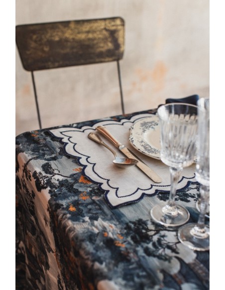 Set de table Letizia en lin enduit