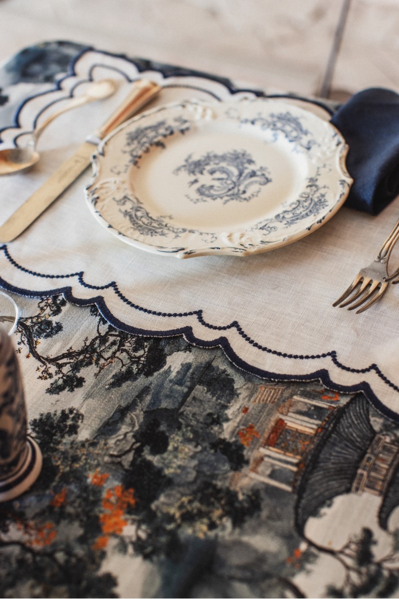 Set de table Letizia en lin enduit