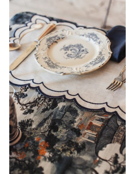 Set de table Letizia en lin enduit