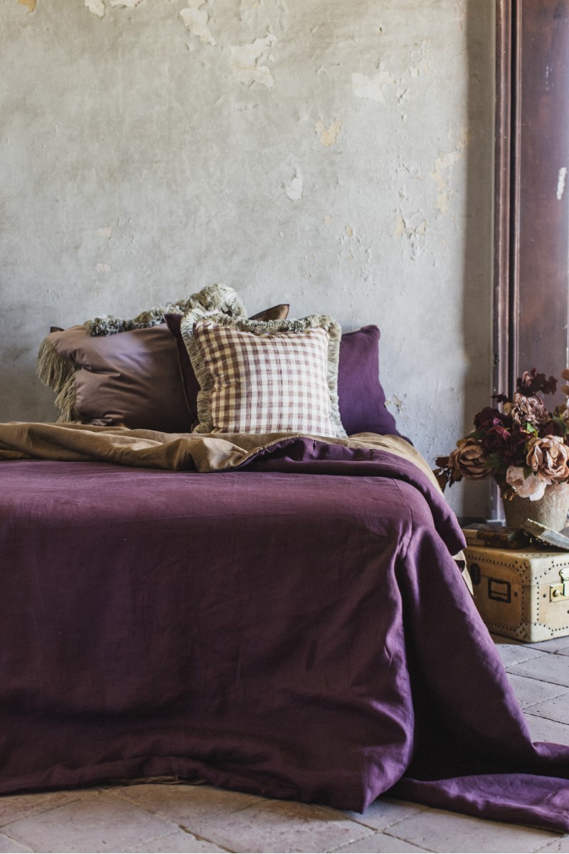 Couvre-lit réversible Pure, lin