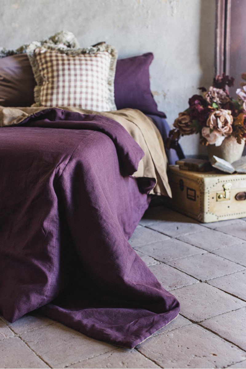 Couvre-lit réversible Pure, lin