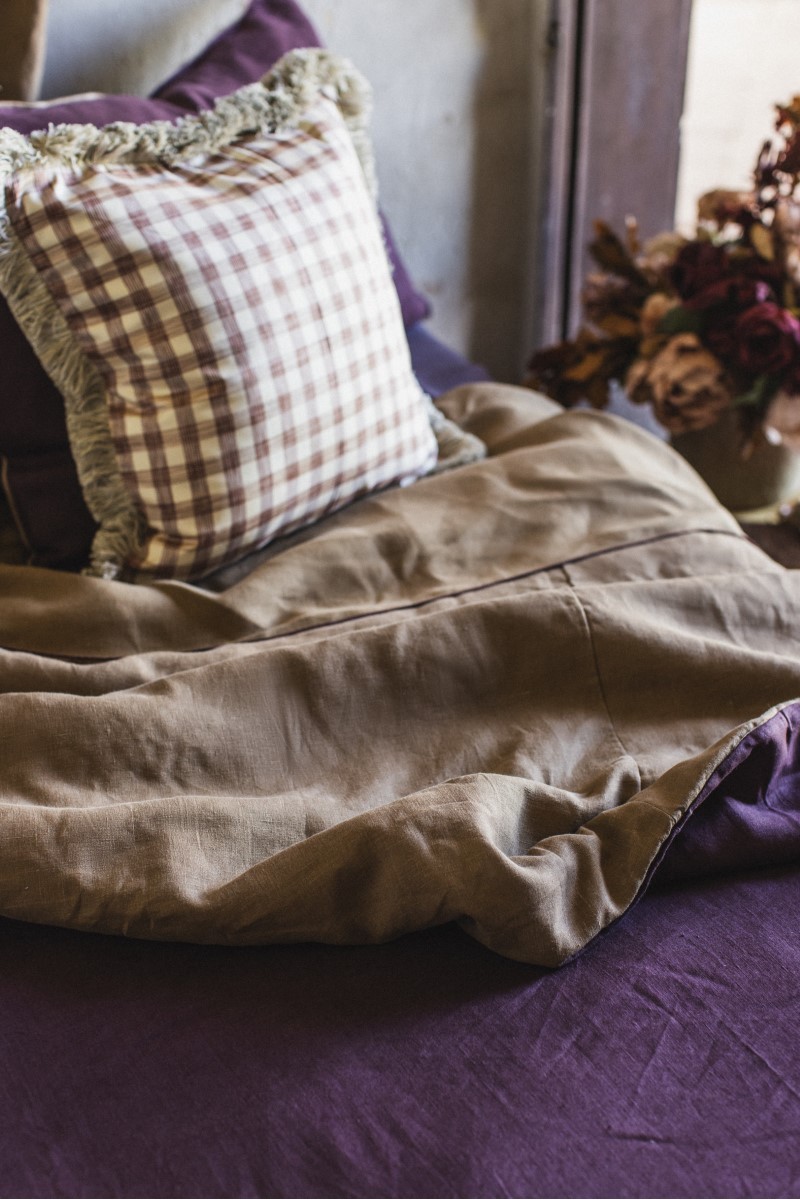 Couvre-lit réversible Pure, lin