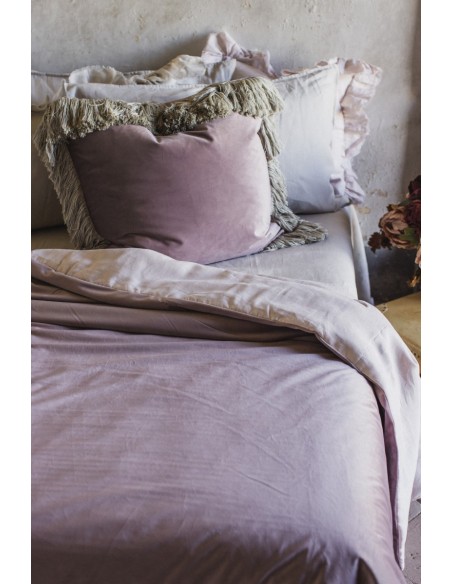 Copriletto Pure in Velluto/Lino