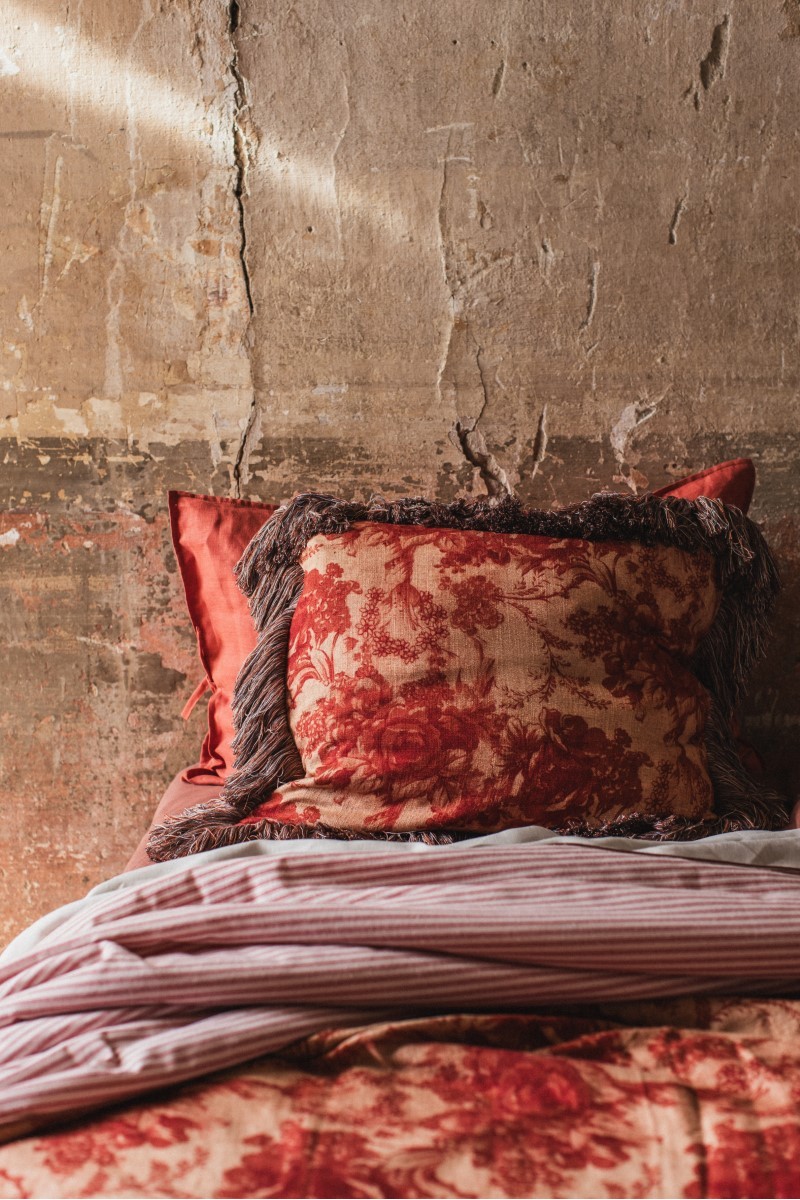 Taie d'oreiller en lin viscose Ludo