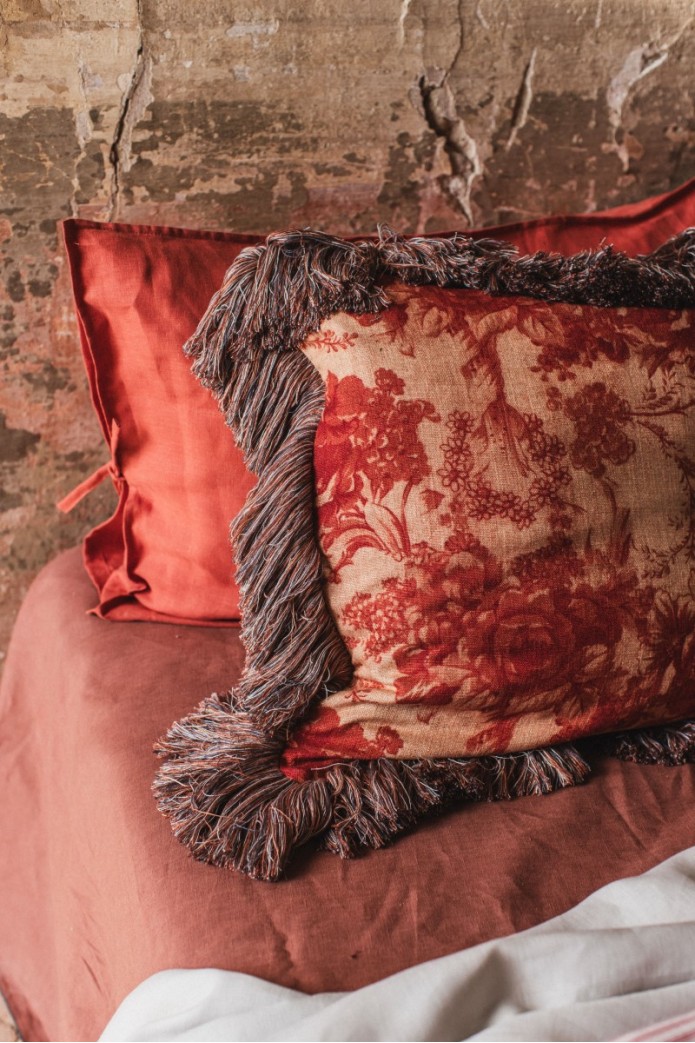 Taie d'oreiller en lin viscose Ludo 2