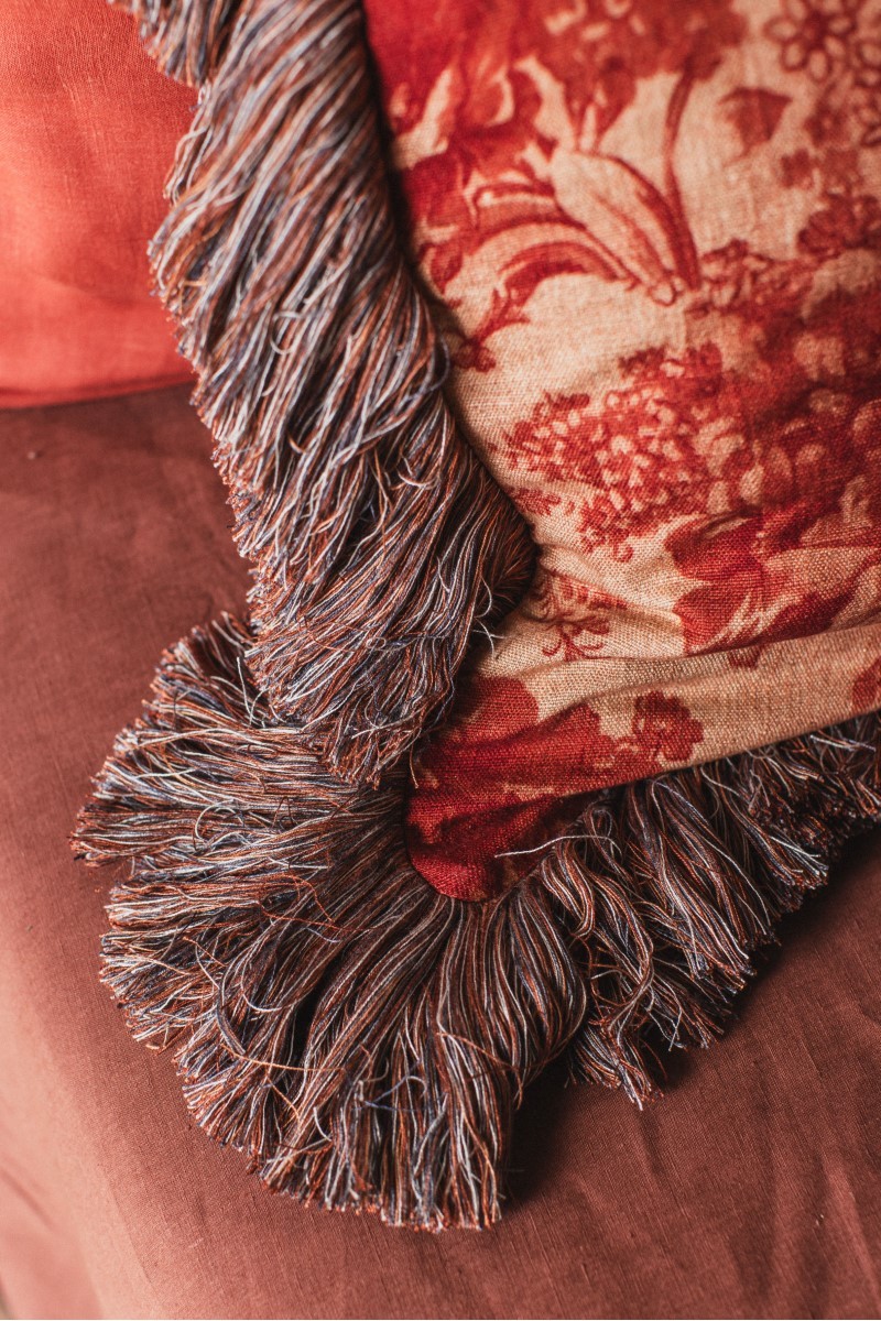 Taie d'oreiller en lin viscose Ludo