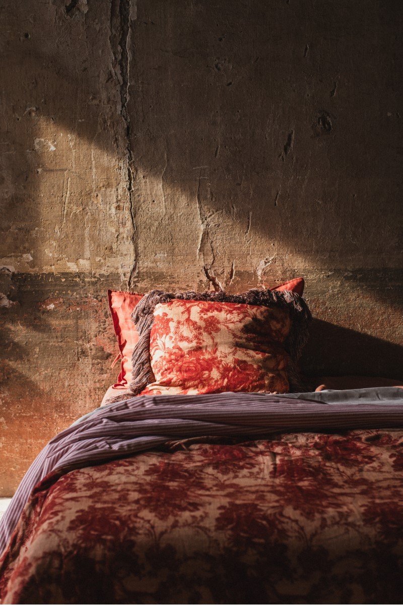 Taie d'oreiller en lin viscose Ludo