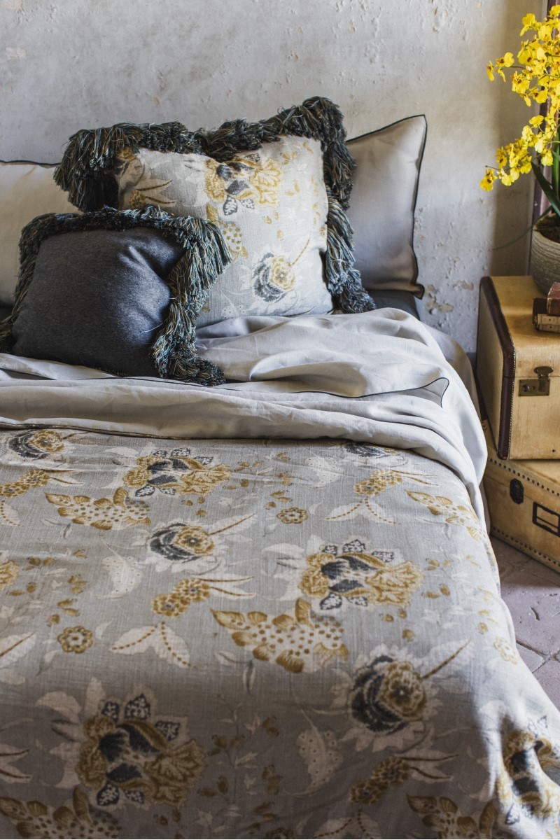 Taie d'oreiller en lin viscose Ludo