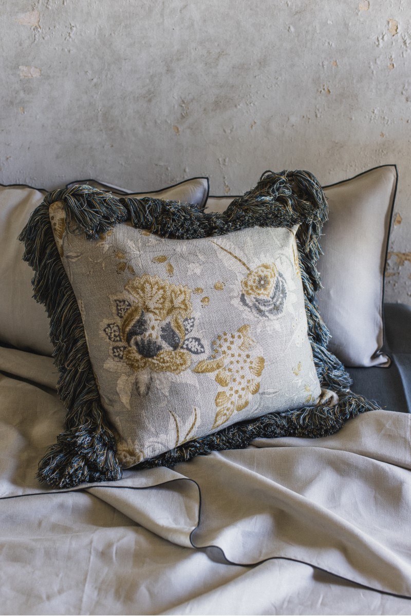 Taie d'oreiller en lin viscose Ludo