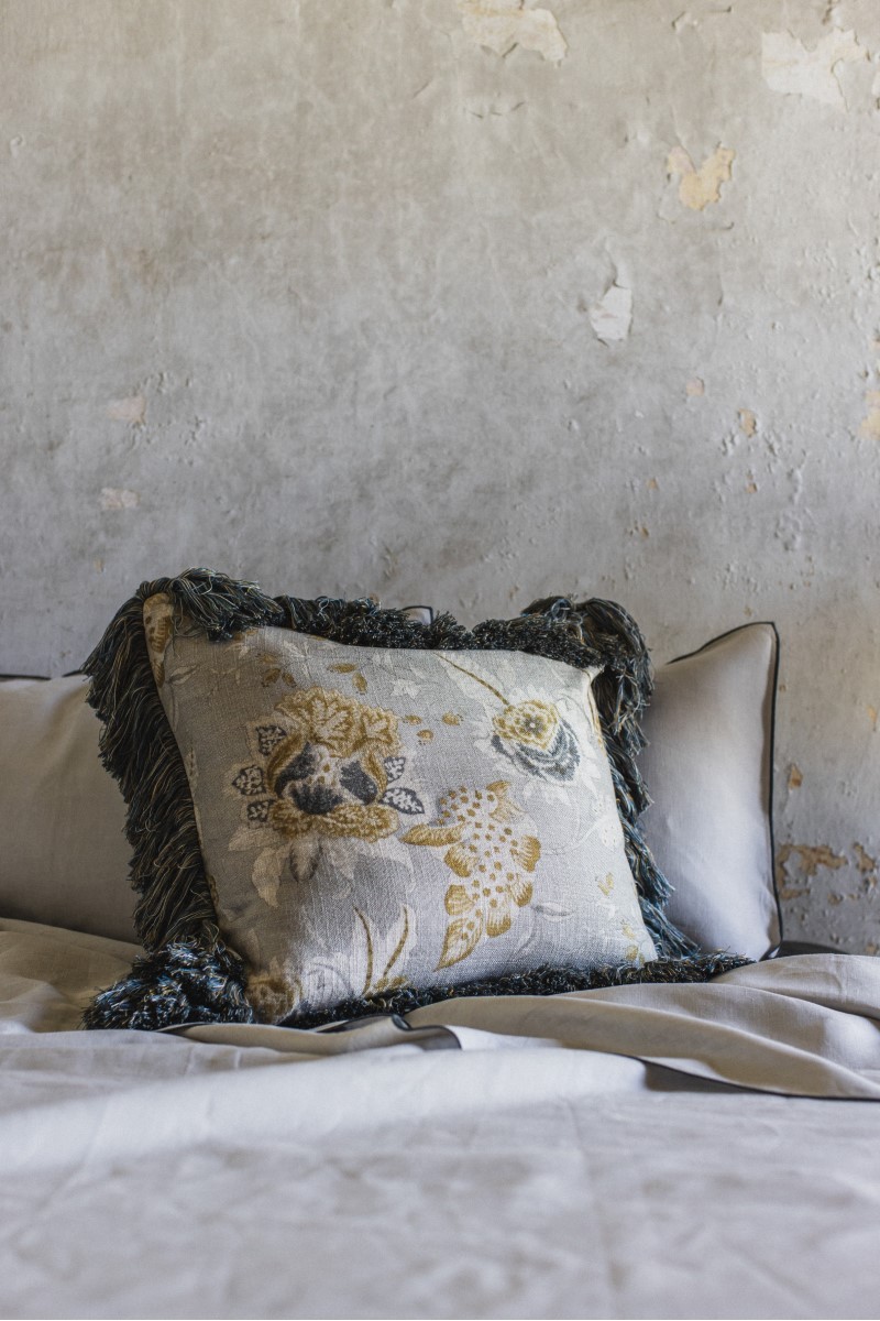 Taie d'oreiller en lin viscose Ludo