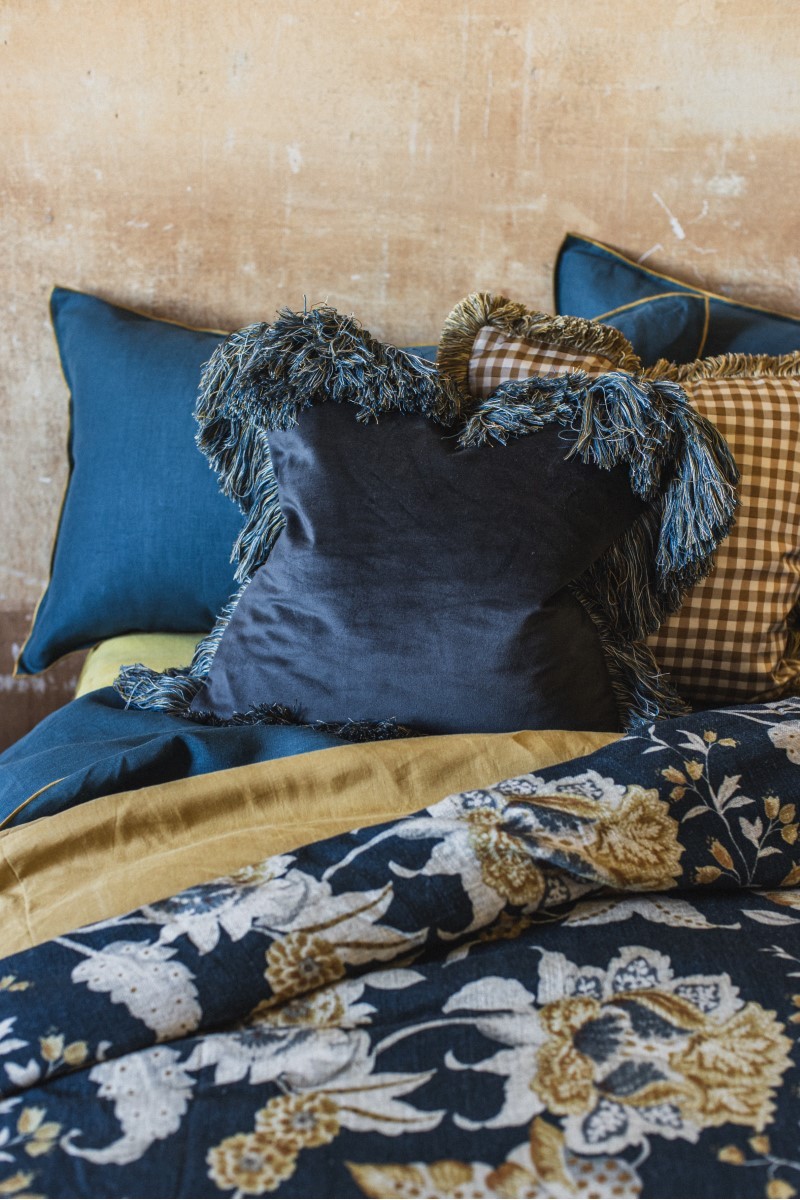 Taie d'oreiller en velours Ludo