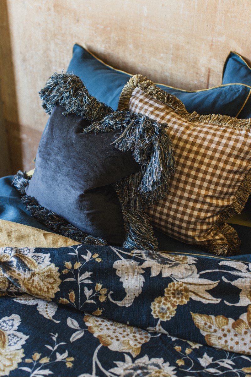 Taie d'oreiller en velours Ludo