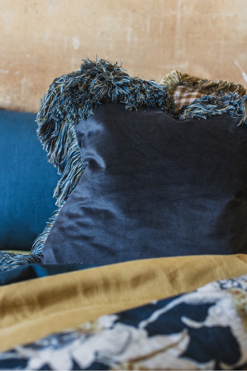 Taie d'oreiller en velours Ludo