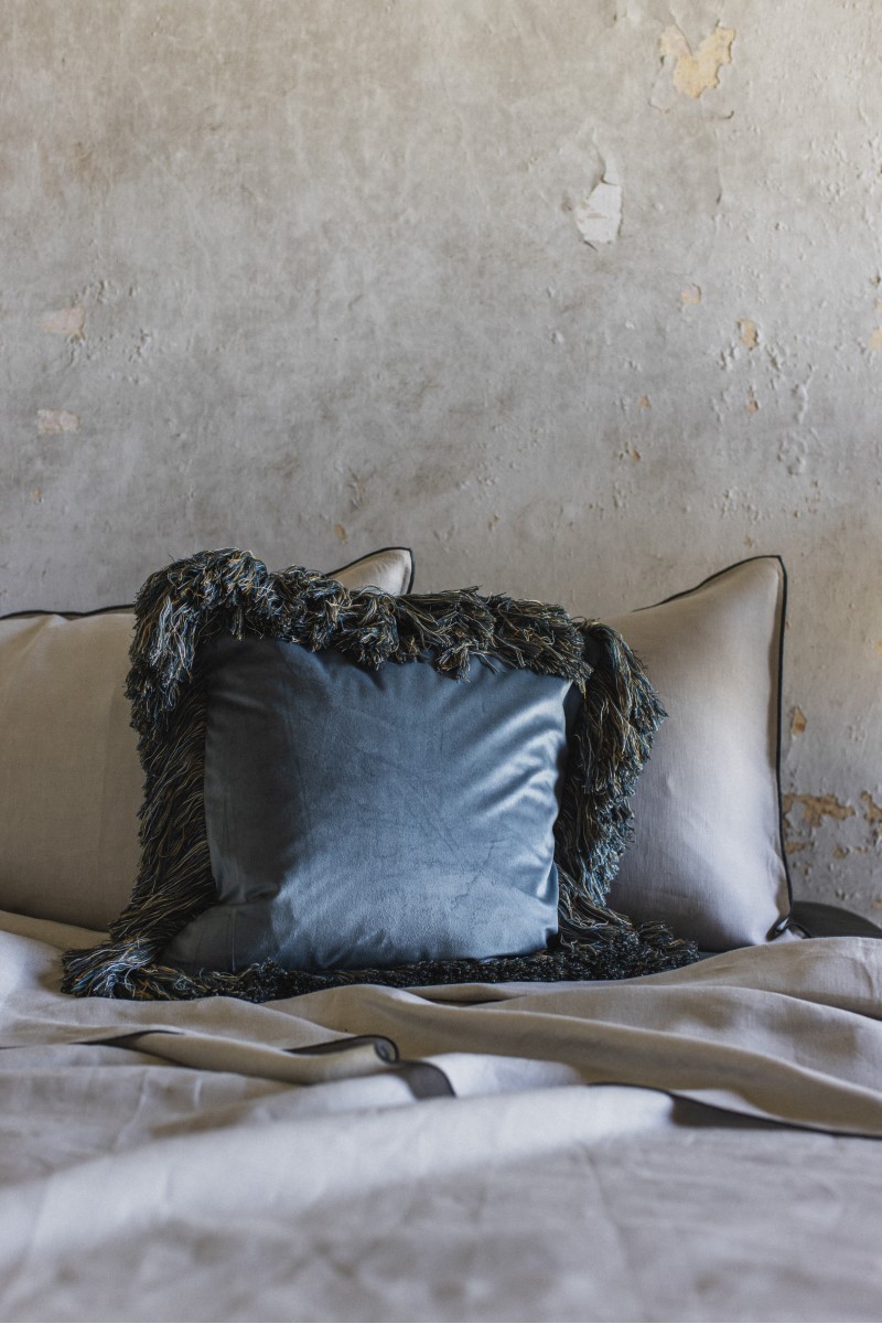 Taie d'oreiller en velours Ludo