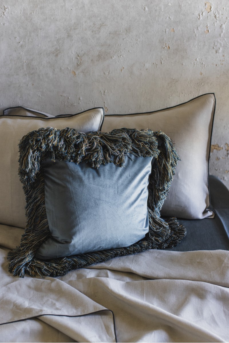 Taie d'oreiller en velours Ludo